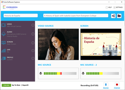 YuJa Software Capture Screen