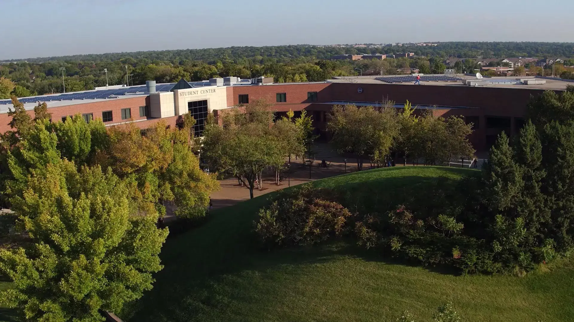 Johnson County Community College aerial view.