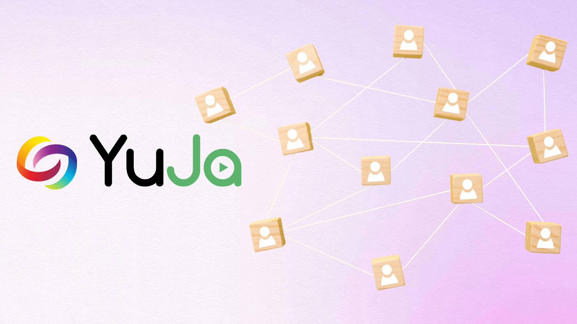 YuJa logo surrounded by web of icons to show community.