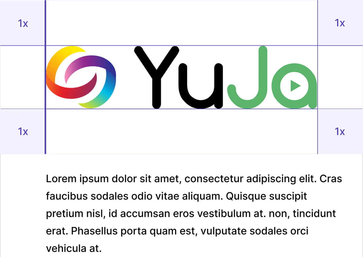 YuJa logo alignment guide