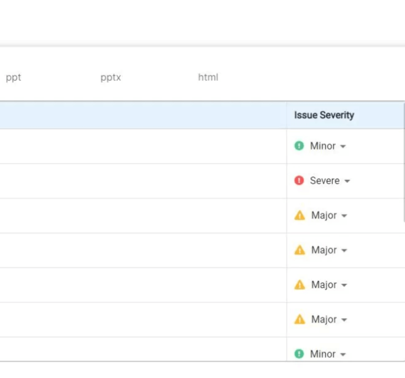 Manage and Adjust Accessibility Severity Scores