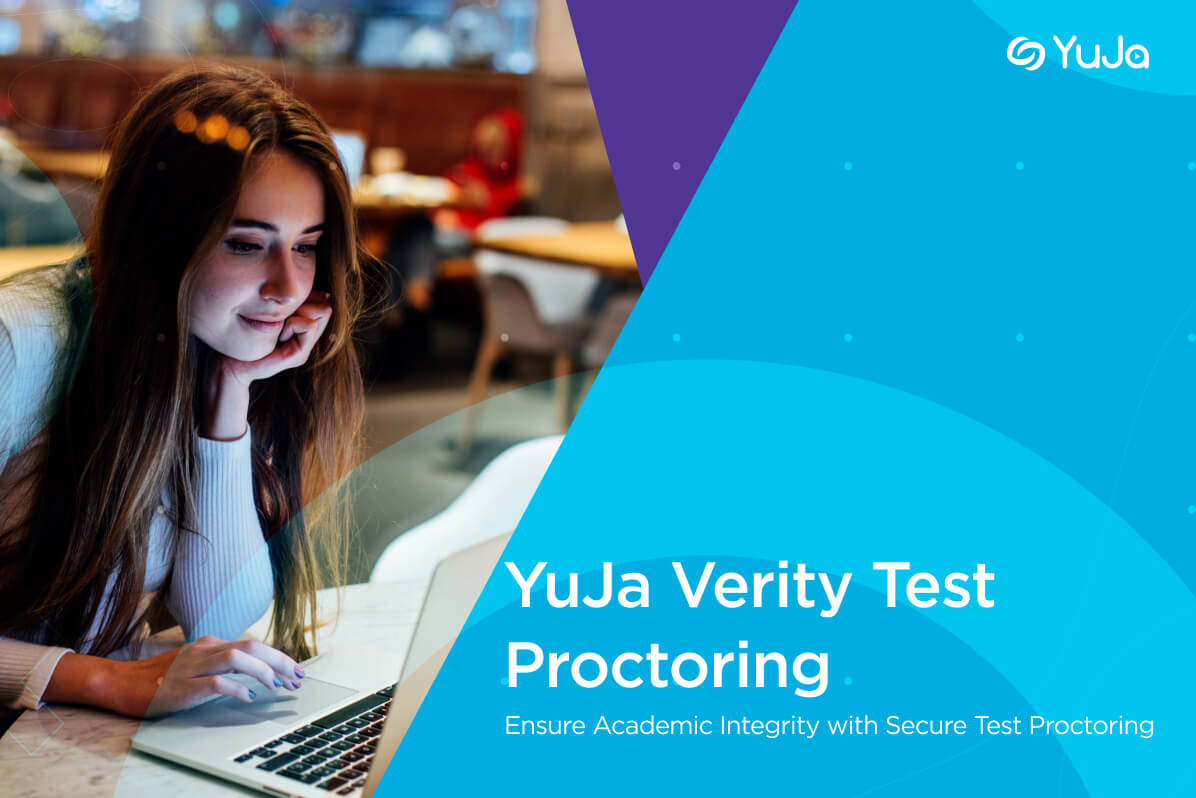 YuJa Verity Test Proctoring brochure cover.