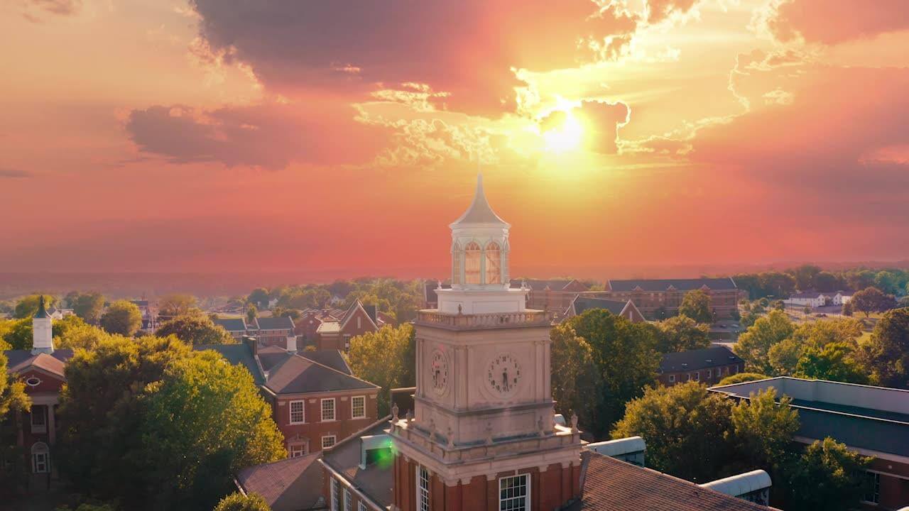 Austin Peay State University aerial view.